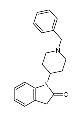 1-(1-benzyl-piperidin-4-yl)-1,3-dihydro-indol-2-one结构式