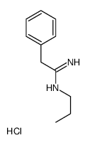 2-phenyl-N'-propylethanimidamide,hydrochloride Structure