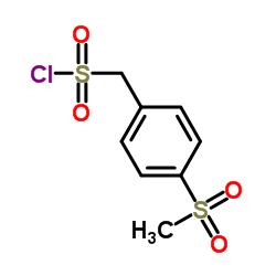 [4-(Methylsulfonyl)phenyl]methanesulfonyl chloride结构式