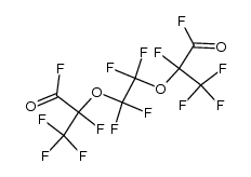 2,2'-((perfluoroethane-1,2-diyl)bis(oxy))bis(2,3,3,3-tetrafluoropropanoyl fluoride)结构式