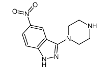 5-硝基-3-(哌嗪-1-基)-1H-吲唑结构式