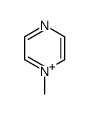 1-methylpyrazin-1-ium结构式