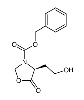 (S)-(N-Cbz)-4-(2-hydroxyethyl)-5-oxo-3-oxazolidine结构式