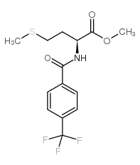 n-[4-(trifluoromethyl)benzoyl]-l-methionine methyl ester structure