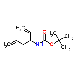 Carbamic acid, (1-ethenyl-3-butenyl)-, 1,1-dimethylethyl ester (9CI) Structure