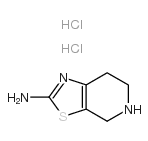 2-氨基-4,5,6,7-四氢噻唑并[5,4-c]吡啶二盐酸盐结构式