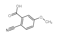 2-氰基-5-甲氧基苯甲酸结构式