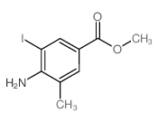 Methyl 4-amino-3-iodo-5-methylbenzoate结构式