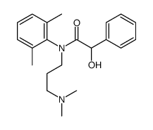 N-[3-(Dimethylamino)propyl]-N-(2,6-dimethylphenyl)-α-hydroxybenzeneacetamide结构式
