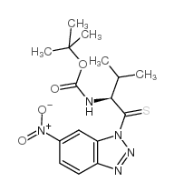[(1S)-2-甲基-1-[(6-硝基-1H-苯并三唑-1-基)硫酮甲基]丙基]氨基甲酸叔丁酯图片