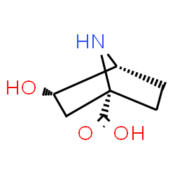 7-Azabicyclo[2.2.1]heptane-1-carboxylicacid,3-hydroxy-,exo-(9CI) structure