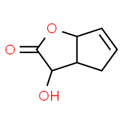 3-hydroxy-3,3a,4,6a-tetrahydro-2H-cyclopenta[b]furan-2-one结构式