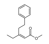 methyl 3-ethyl-5-phenylpent-2-enoate Structure
