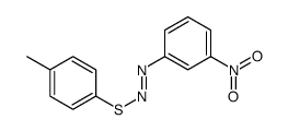 (4-methylphenyl)sulfanyl-(3-nitrophenyl)diazene结构式