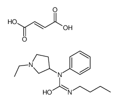 (E)-but-2-enedioic acid,3-butyl-1-(1-ethylpyrrolidin-3-yl)-1-phenylurea Structure