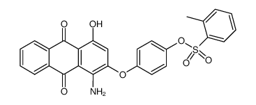 4-[(1-amino-9,10-dihydro-4-hydroxy-9,10-dioxo-2-anthryl)oxy]phenyl o-toluenesulfonate结构式