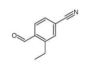 3-乙基-4-甲酰基苯甲腈结构式