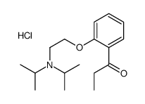 1-[2-[2-[di(propan-2-yl)amino]ethoxy]phenyl]propan-1-one,hydrochloride结构式