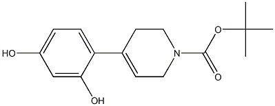 tert-butyl 4-(2,4-dihydroxyphenyl)-5,6-dihydropyridine-1(2H)-carboxylate结构式