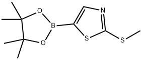 2-(Methylthio)thiazole-5-boronic acid pinacol ester Structure