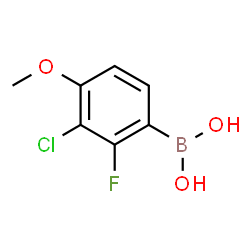 3-Chloro-2-fluoro-4-methoxyphenylboronic acid Structure