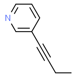 Pyridine, 3-(1-butynyl)- (9CI)结构式