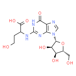 Homoserine,N-(6,9-dihydro-6-oxo-9--bta--D-ribofuranosyl-1H-purin-2-yl)- (9CI) structure