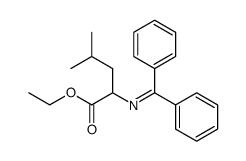 ethyl 2-((diphenylmethylene)amino)-4-methylpentanoate结构式