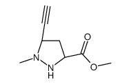 3H-Pyrazole-3-carboxylicacid,5-ethynyl-4,5-dihydro-3-methyl-,methylester,(3R,5R)-rel-(9CI)结构式