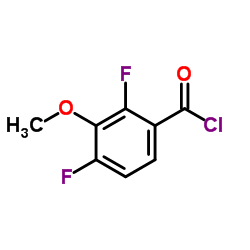 2,4-Difluoro-3-methoxybenzoyl chloride Structure