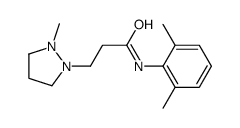 N-(2,6-dimethylphenyl)-3-(2-methylpyrazolidin-1-yl)propanamide结构式