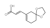 (E)-3-(1,4-DIOXASPIRO[4.5]DEC-7-EN-7-YL)ACRYLIC ACID Structure