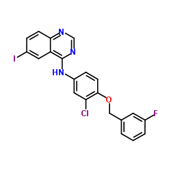 4-[3-氯-4-(3-氟苄基氧)苯基氨基]-6-碘喹唑啉图片