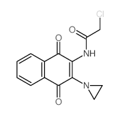 Acetamide,N-[3-(1-aziridinyl)-1,4-dihydro-1,4-dioxo-2-naphthalenyl]-2-chloro-结构式