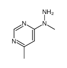 Pyrimidine, 4-methyl-6-(1-methylhydrazino)- (8CI) Structure