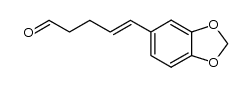 (4E)-5-benzo[1,3]dioxol-5-yl-pent-4-enal Structure