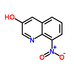 8-nitroquinolin-3-ol structure