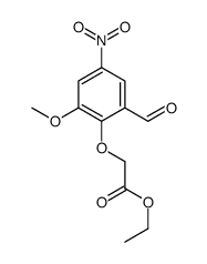 ethyl 2-(2-formyl-6-methoxy-4-nitrophenoxy)acetate结构式