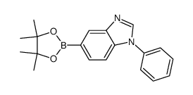 1-phenyl-5-(4,4,5,5-tetramethyl-[1,3,2]dioxaborolan-2-yl)-1H-benzoimidazole结构式