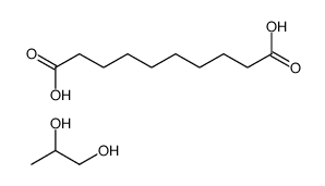 decanedioic acid,propane-1,2-diol Structure