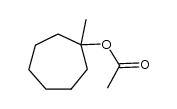 acetic acid-(1-methyl-cycloheptyl ester)结构式