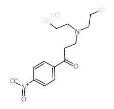 1-Propanone,3-[bis(2-chloroethyl)amino]-1-(4-nitrophenyl)-, hydrochloride (1:1)结构式