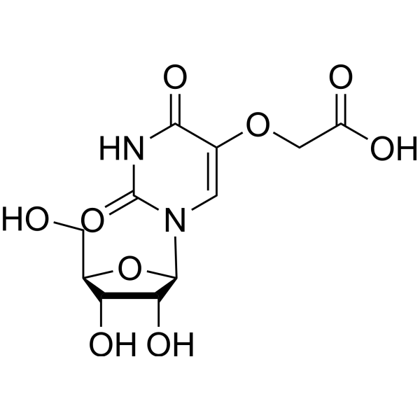 Uridine-5-oxyacetic acid Structure