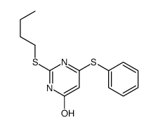 2-butylsulfanyl-4-phenylsulfanyl-1H-pyrimidin-6-one结构式