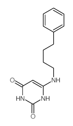 2,4(1H,3H)-Pyrimidinedione,6-[(4-phenylbutyl)amino]- structure