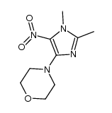 4-(1,2-dimethyl-5-nitro-1H-imidazol-4-yl)morpholine Structure