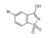 5-溴-苯并[d]异噻唑-3(2H)-酮1,1-二氧化物结构式