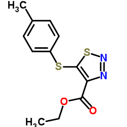 Ethyl 5-[(4-methylphenyl)sulfanyl]-1,2,3-thiadiazole-4-carboxylate picture