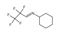 Cyclohexyl-[2,2,3,3,3-pentafluoro-prop-(E)-ylidene]-amine Structure