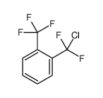 1-[chloro(difluoro)methyl]-2-(trifluoromethyl)benzene Structure